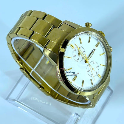 Fossil Men's Watch FS5348 Yellow Gold-tone Stainless Steel Band