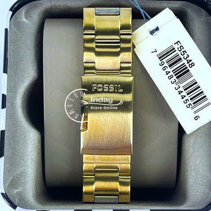 Fossil Men's Watch FS5348 Yellow Gold-tone Stainless Steel Band