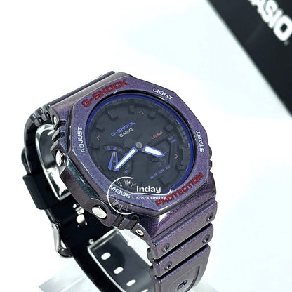 Casio G-Shock Men's Watch GA-2100AH-6A Analog-Digital 2100 Series New Arrival Shock Resistant Carbon Core Guard Structure