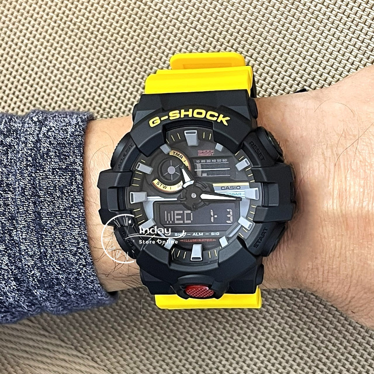 Casio G-Shock Men's Watch GA-700MT-1A9 Analog-Digital Shock Resistant Resin Band Mineral Glass