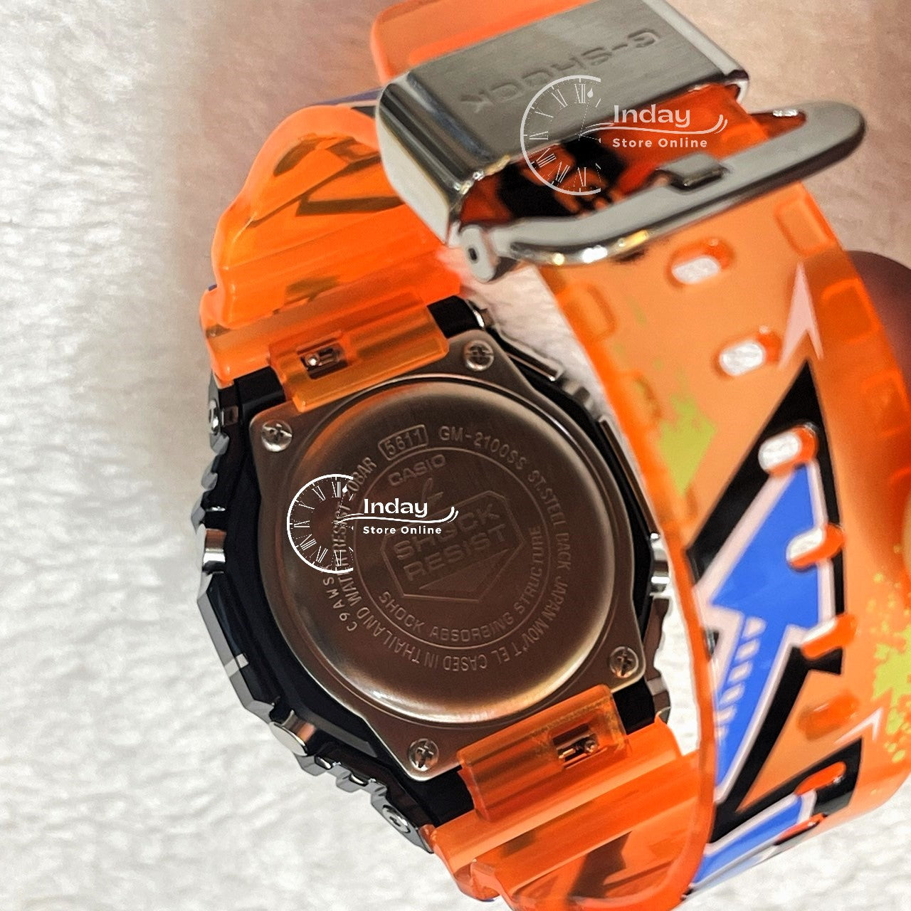 G shock orange hot sale blue