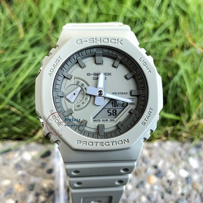 Casio G-Shock Men's Watch GA-2100NC-3A Analog-Digital 2100 Series Shock Resistant Carbon Core Guard Structure
