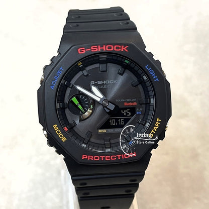 Casio G-Shock Unisex Watch GA-B2100FC-1A Analog-Digital 2100 Series New Arrival Carbon Core Guard Structure Tough Solar (Solar powered)