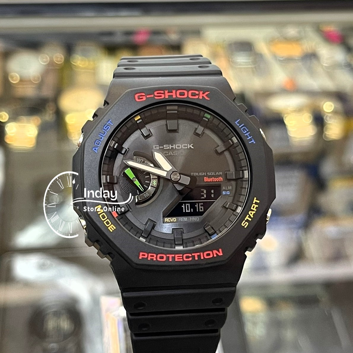 Casio G-Shock Unisex Watch GA-B2100FC-1A Analog-Digital 2100 Series New Arrival Carbon Core Guard Structure Tough Solar (Solar powered)