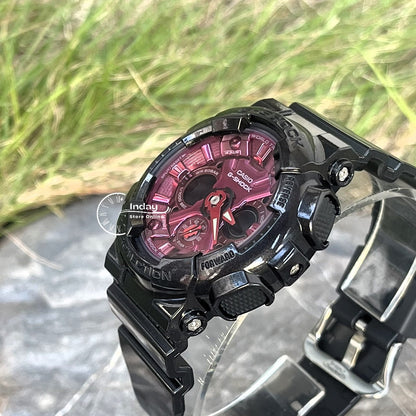 Casio G-Shock Women's Watch GMA-S120RB-1A Analog-Digital Shock Resistant Carbon Core Guard Structure