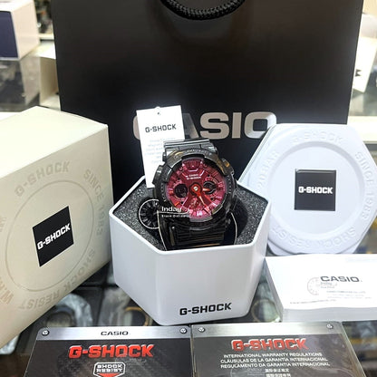 Casio G-Shock Women's Watch GMA-S120RB-1A Analog-Digital Shock Resistant Carbon Core Guard Structure