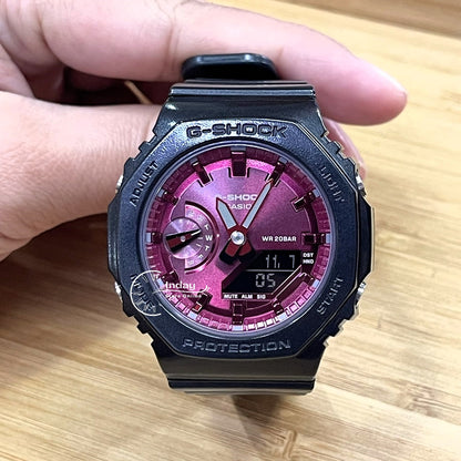 Casio G-Shock Women's Watch GMA-S2100RB-1A New Arrival Shock Resistant Carbon Core Guard Structure