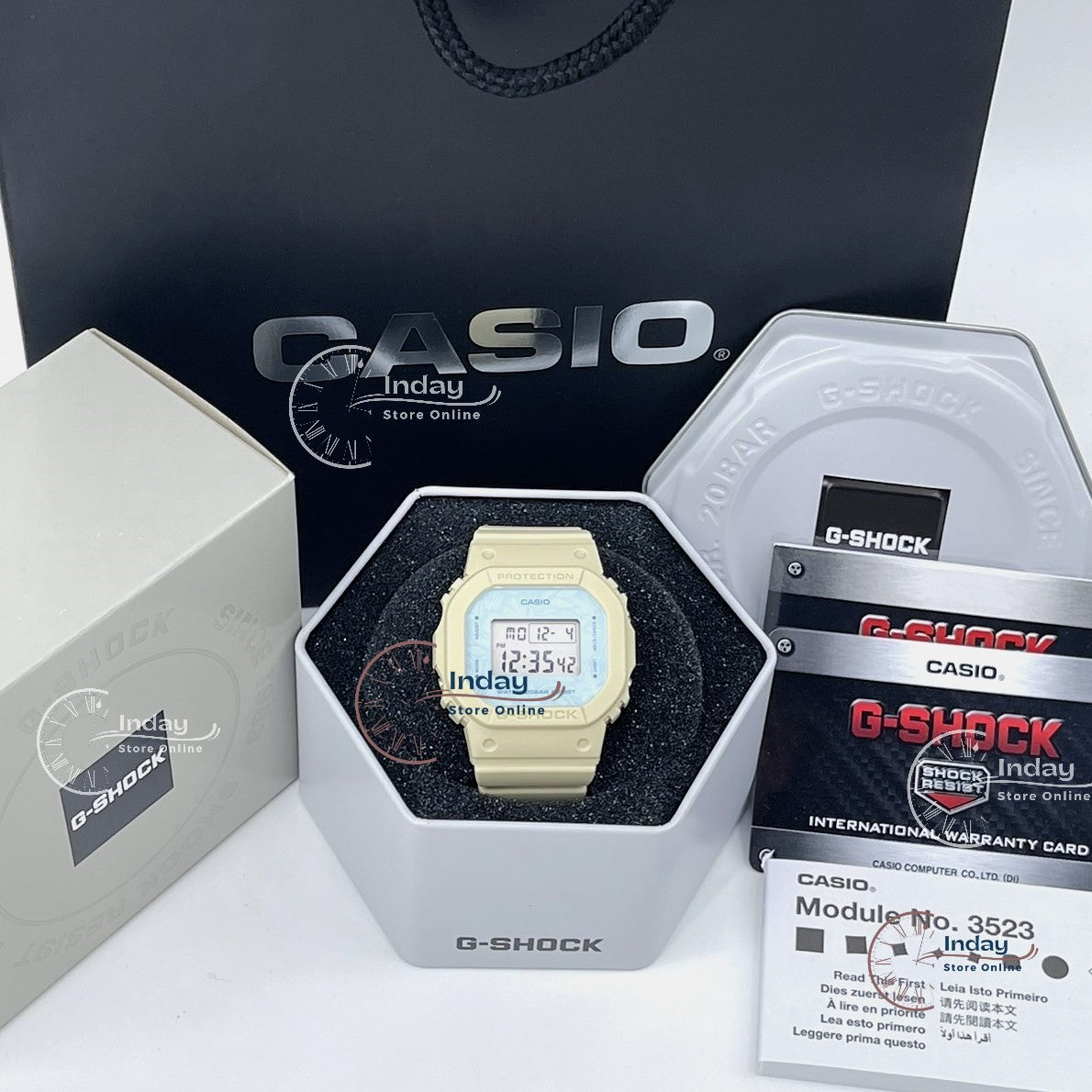 Casio G-Shock Women's Watch GMD-S5600NC-9 Digital Bio-based Resin Band Shock Resistant Mineral Glass