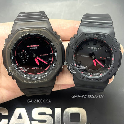 Casio G-Shock Women's Watch GMA-P2100SA-1A1 Mineral Glass Shock Resistant Resin Band