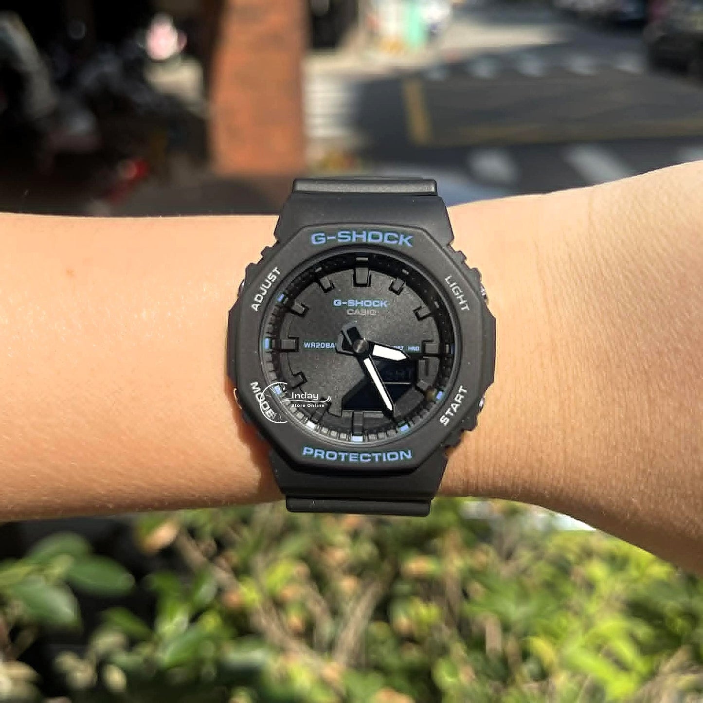 Casio G-Shock Women's Watch GMA-P2100BA-1A Mineral Glass Resin Band Shock Resistant Black Battery Life: 3 Years