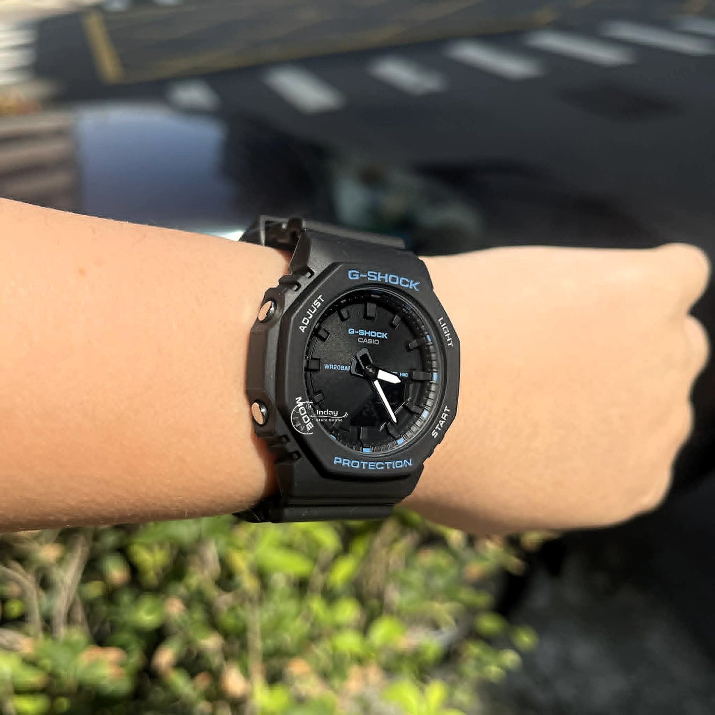 Casio G-Shock Women's Watch GMA-P2100BA-1A Mineral Glass Resin Band Shock Resistant Black Battery Life: 3 Years