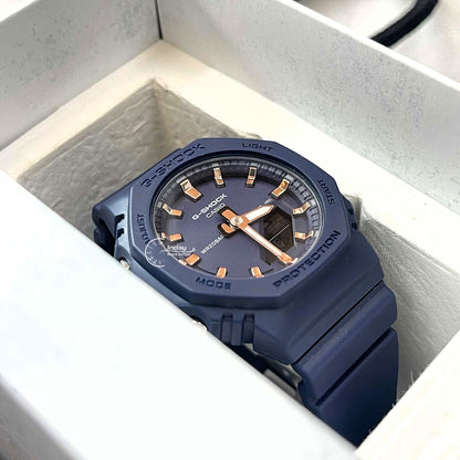 Casio G-Shock Women's Watch GMA-P2100M-2A Slim Analog-Digital Shock Resistant Matte Blue