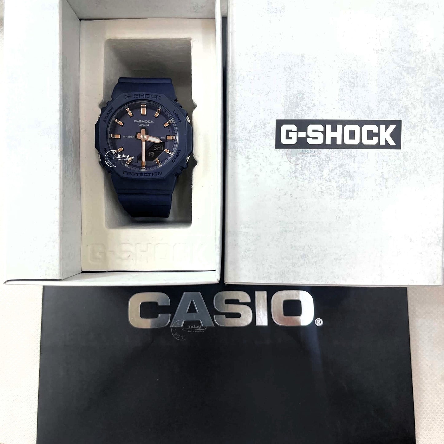 Casio G-Shock Women's Watch GMA-P2100M-2A Slim Analog-Digital Shock Resistant Matte Blue