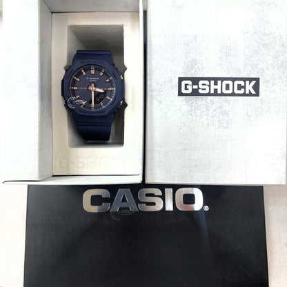 Casio G-Shock Women's Watch GMA-P2100M-2A Slim Analog-Digital Shock Resistant Matte Blue