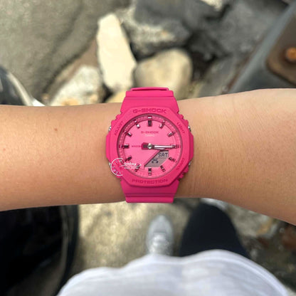 Casio G-Shock Women's Watch GMA-P2100PP-4A Resin Band Mineral Glass Shock Resistant