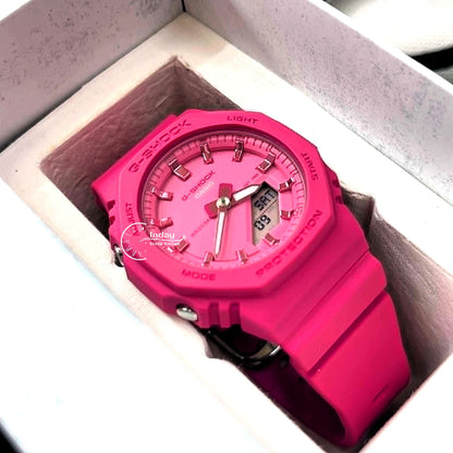 Casio G-Shock Women's Watch GMA-P2100PP-4A Resin Band Mineral Glass Shock Resistant