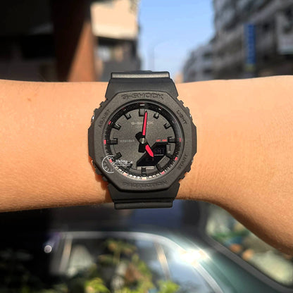 Casio G-Shock Women's Watch GMA-P2100SA-1A1 Mineral Glass Shock Resistant Resin Band