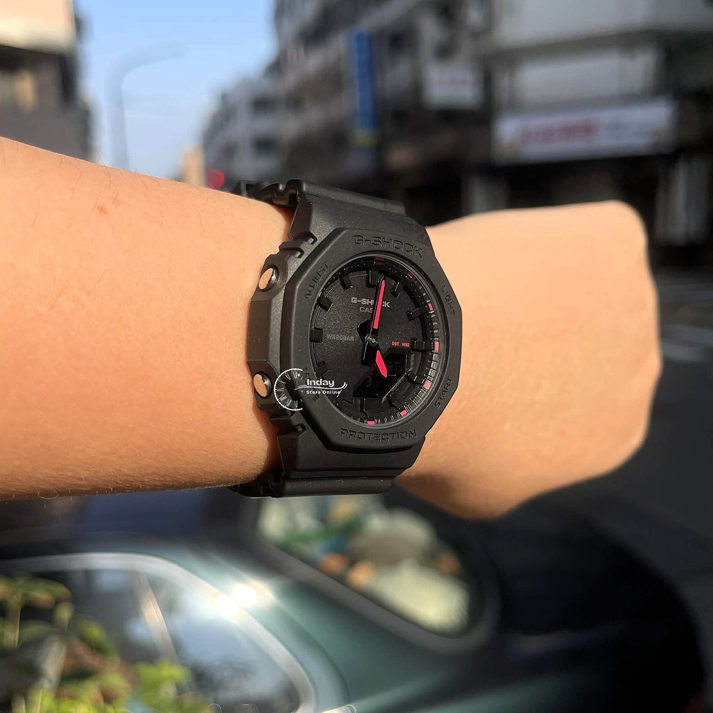 Casio G-Shock Women's Watch GMA-P2100SA-1A1 Mineral Glass Shock Resistant Resin Band