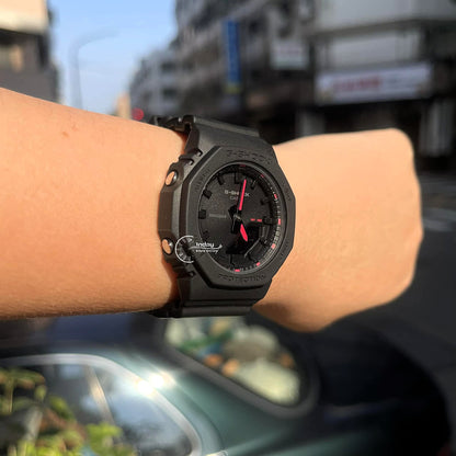 Casio G-Shock Women's Watch GMA-P2100SA-1A1 Mineral Glass Shock Resistant Resin Band