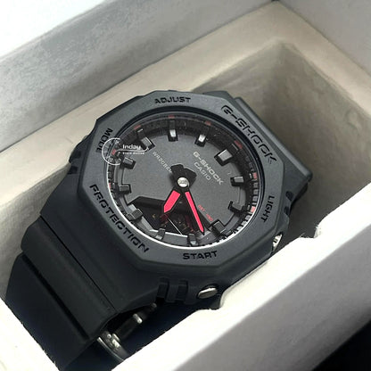 Casio G-Shock Women's Watch GMA-P2100SA-1A1 Mineral Glass Shock Resistant Resin Band
