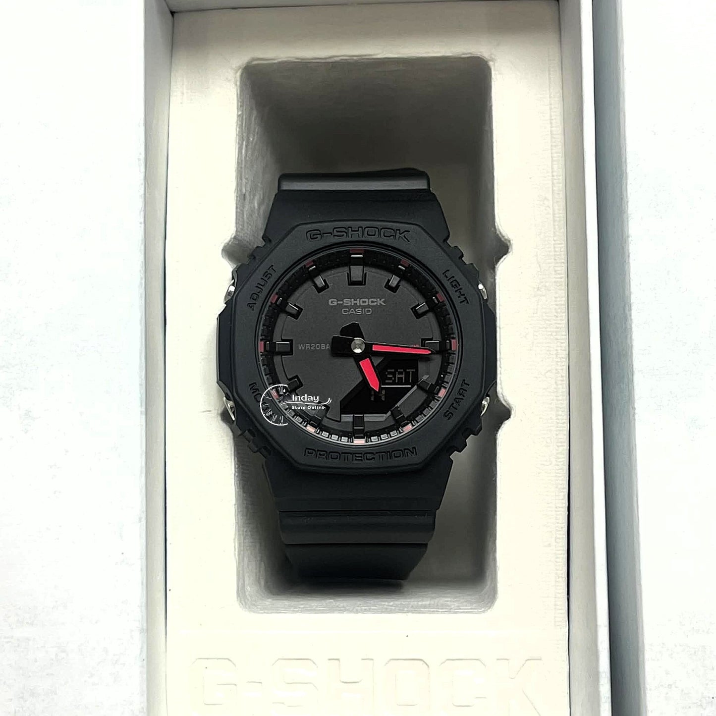 Casio G-Shock Women's Watch GMA-P2100SA-1A1 Mineral Glass Shock Resistant Resin Band