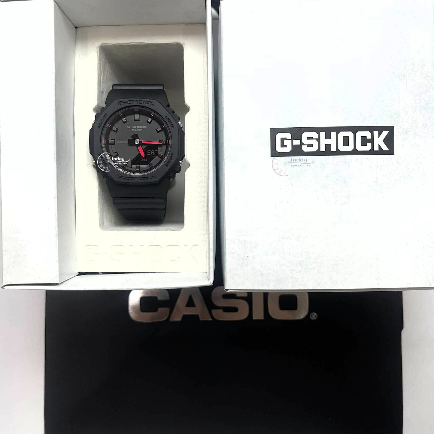 Casio G-Shock Women's Watch GMA-P2100SA-1A1 Mineral Glass Shock Resistant Resin Band