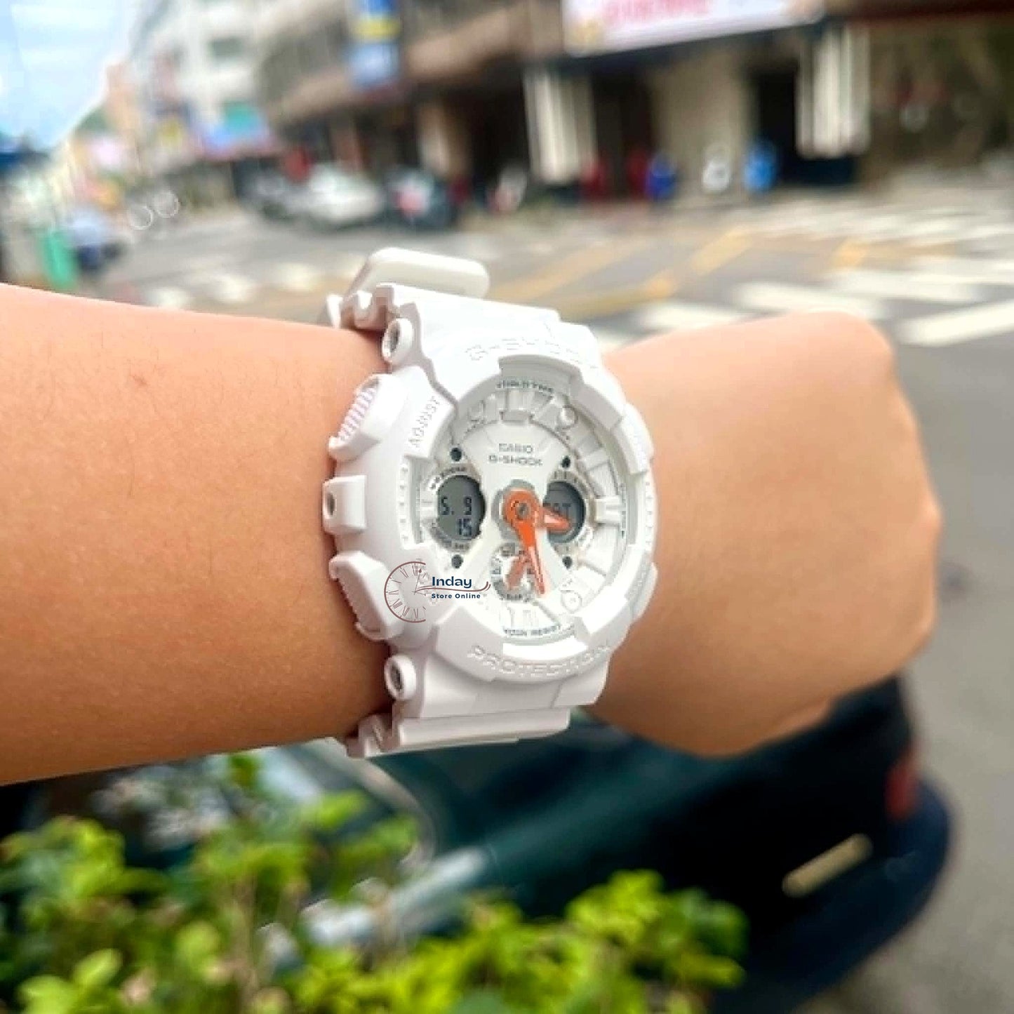 Casio G-Shock Women's Watch GMA-S120SA-7A1 Mineral Glass Shock Resistant Magnetic Resistant