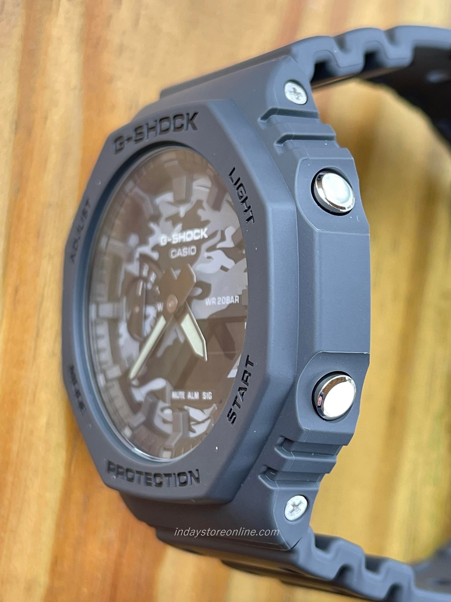 Casio G-Shock Men's Watch GA-2100CA-8A Analog-Digital 2100 Series Carbon Core Guard Structure