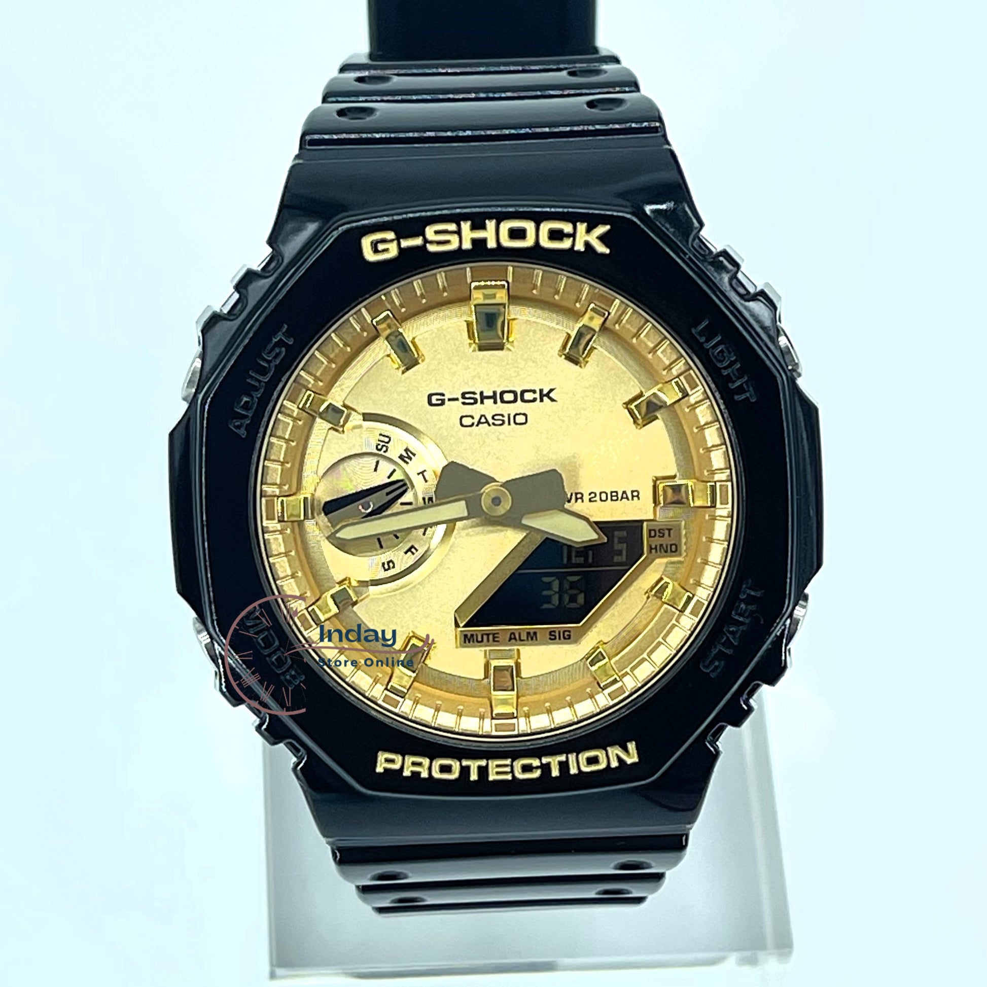 Casio G-Shock Men's Watch GA-2100GB-1A Analog-Digital 2100 Series Shoc –  indaystoreonline