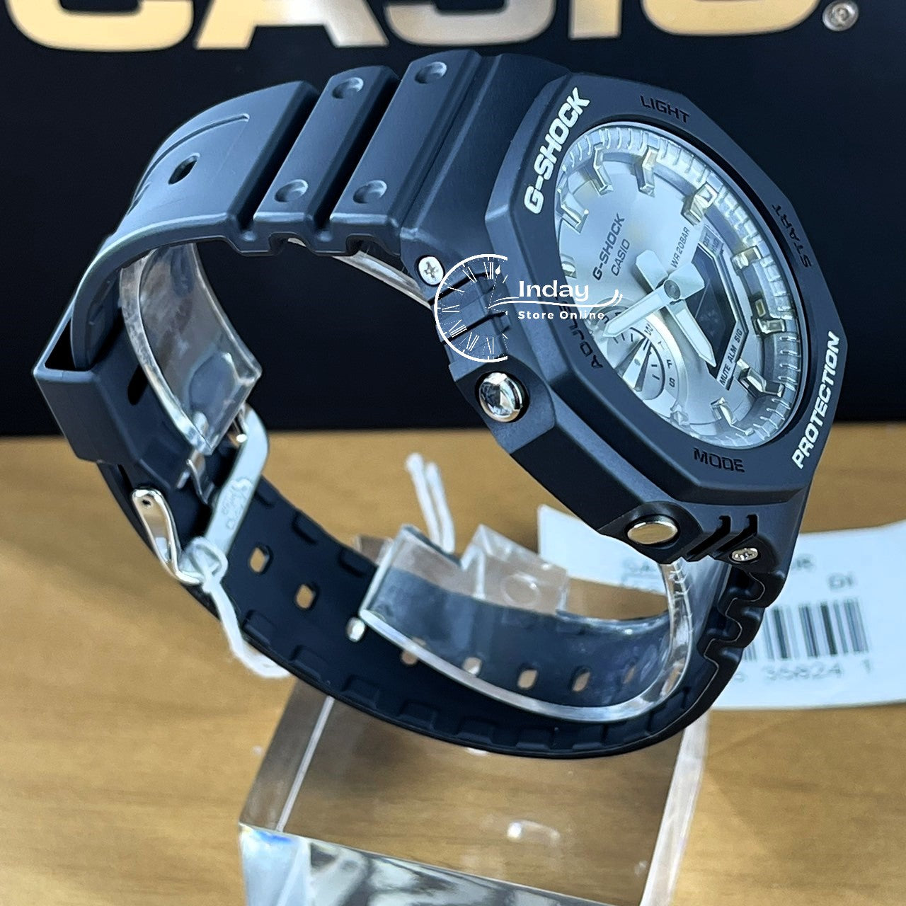 Casio G-Shock Men's Watch GA-2100SB-1A Analog-Digital 2100 Series Shock Resistant Carbon Core Guard Structure