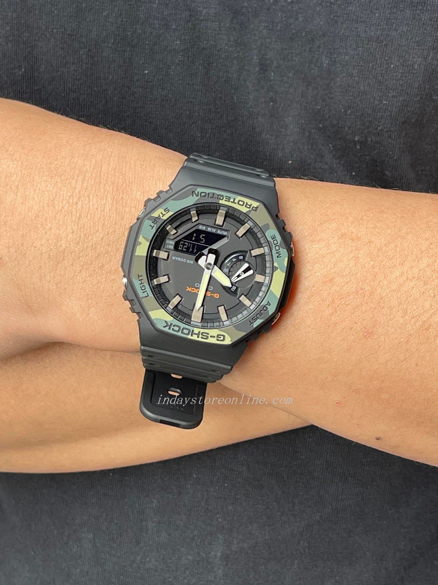 Casio G-Shock Men's Watch GA-2100SU-1A Analog-Digital GA-2100 Series S –  indaystoreonline