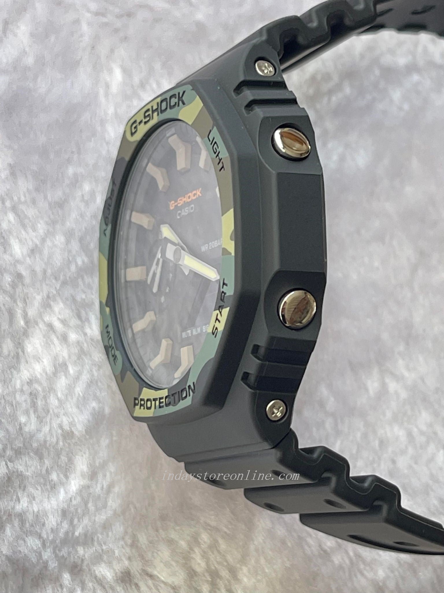 Casio G-Shock Men\'s Watch GA-2100SU-1A Analog-Digital GA-2100 Series S –  indaystoreonline