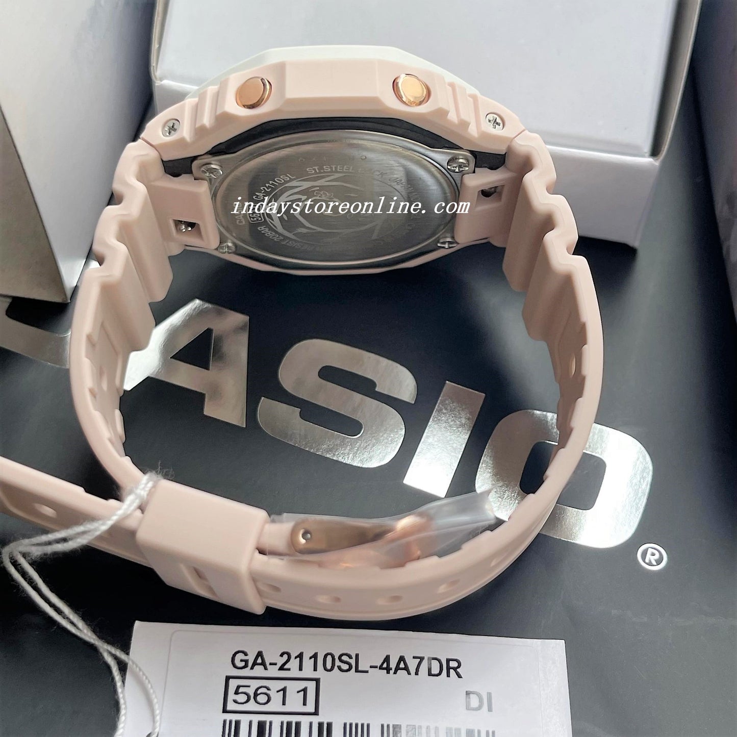 Casio G-Shock Men's Watch GA-2110SL-4A7 Analog-Digital 2100 Series Garden of Pink Hues Look