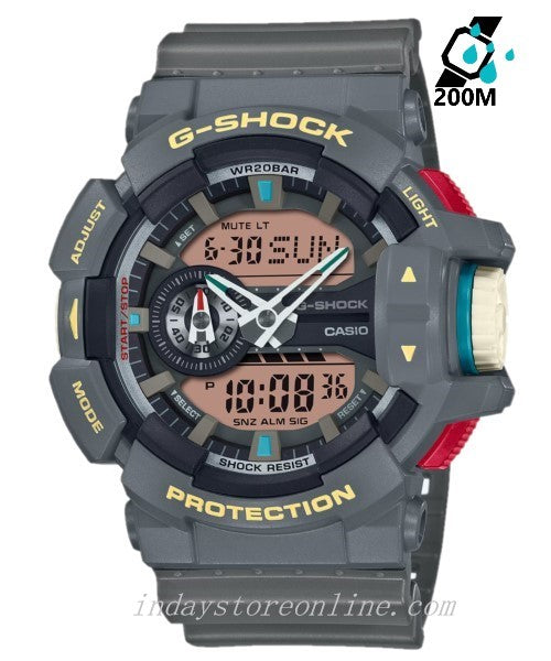 Casio G-Shock Men's Watch GA-400PC-8A Analog-Digital GA-400 Series Vintage Colors Sports Watch