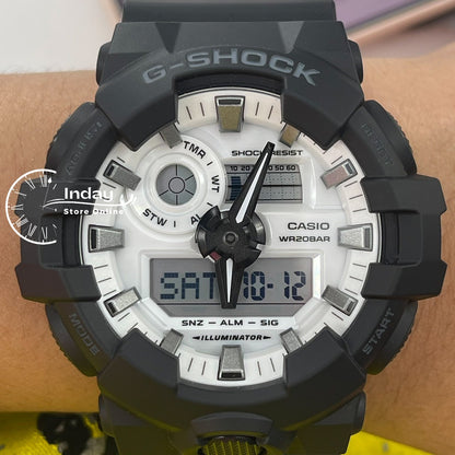 Casio G-Shock Men's Watch GA-700WD-1A Resin Band Mineral Glass Shock Resistant Battery Life 5-Years