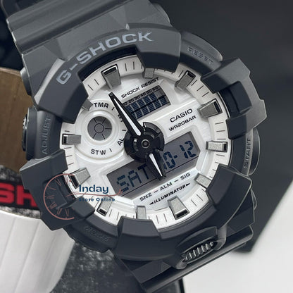 Casio G-Shock Men's Watch GA-700WD-1A Resin Band Mineral Glass Shock Resistant Battery Life 5-Years