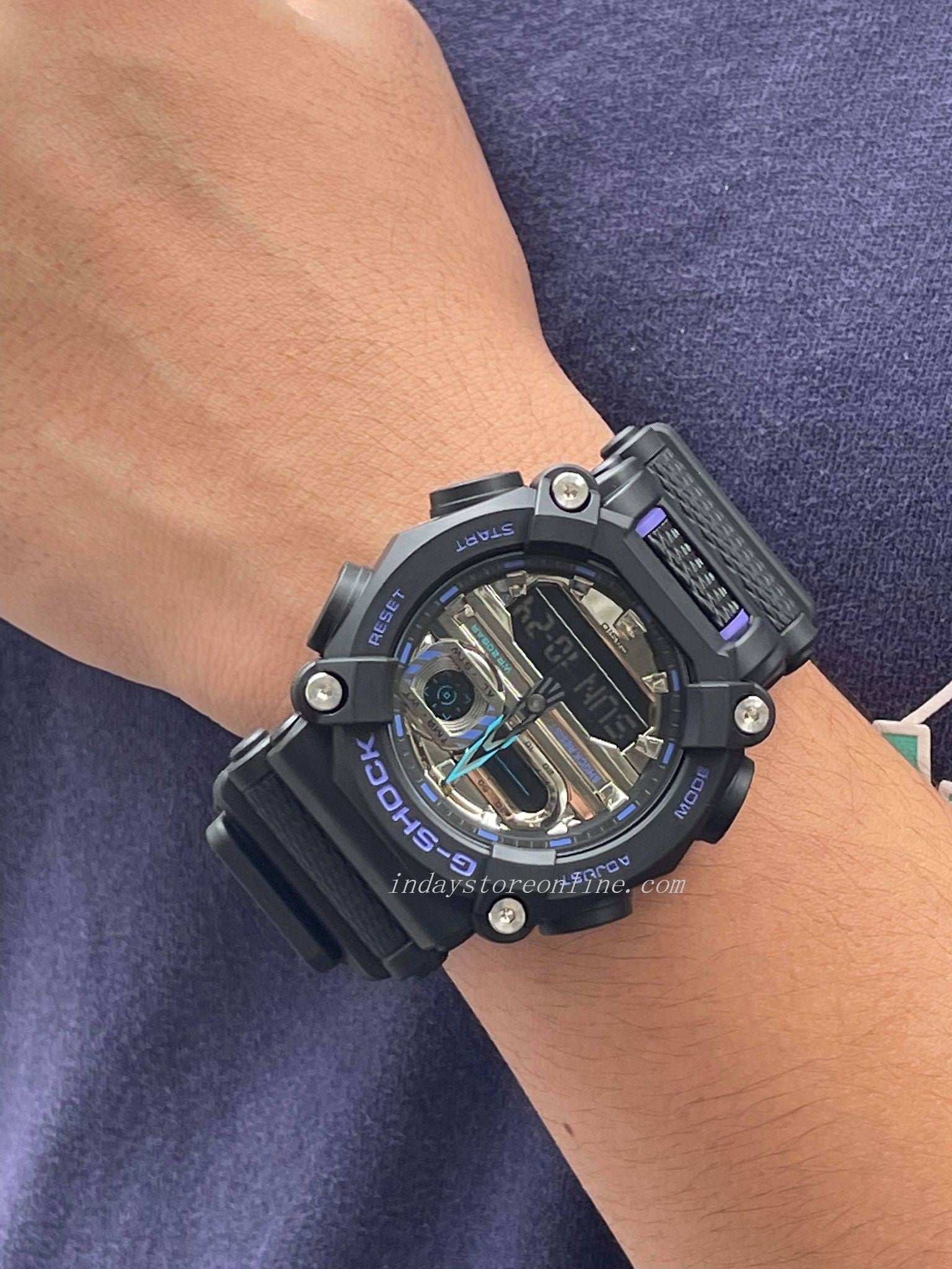 Casio G-Shock Men's Watch GA-900AS-1A Analog-Digital GA-900 GARISH Ser –  indaystoreonline