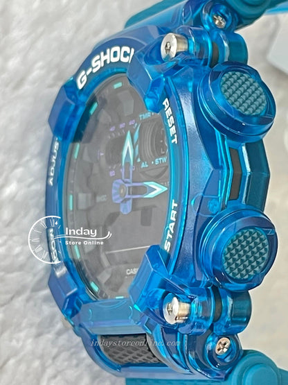 Casio G-Shock Men's Watch GA-900SKL-2A Analog-Digital Sound Wave Series Sporty Design Transparent Color