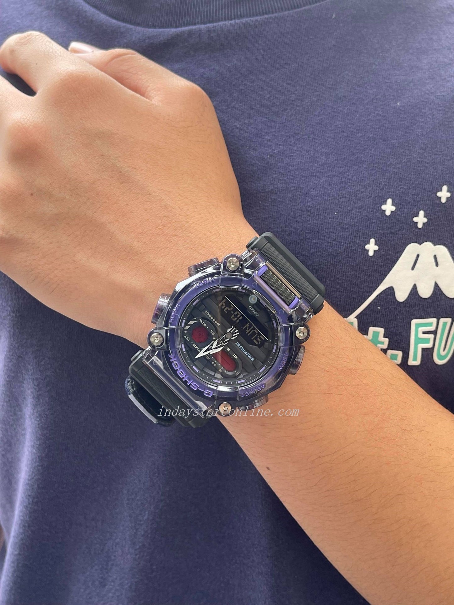 Casio G-Shock Men's Watch GA-900TS-6A Analog-Digital GA-900 Series Mineral Glass Sporty design Shock Resistant