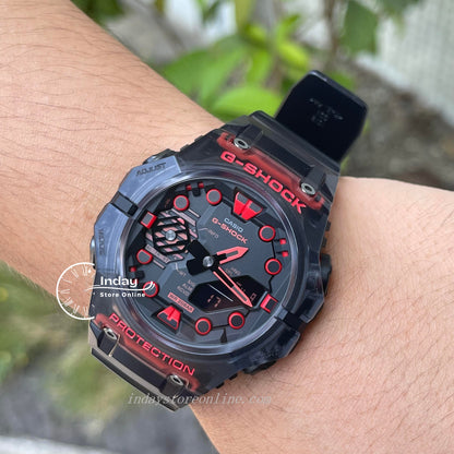 Casio G-Shock Men's Watch GA-B001G-1A Analog-Digital GA-B001 Series  in Translucent Black Color  Mobile link (Wireless linking using Bluetooth®)