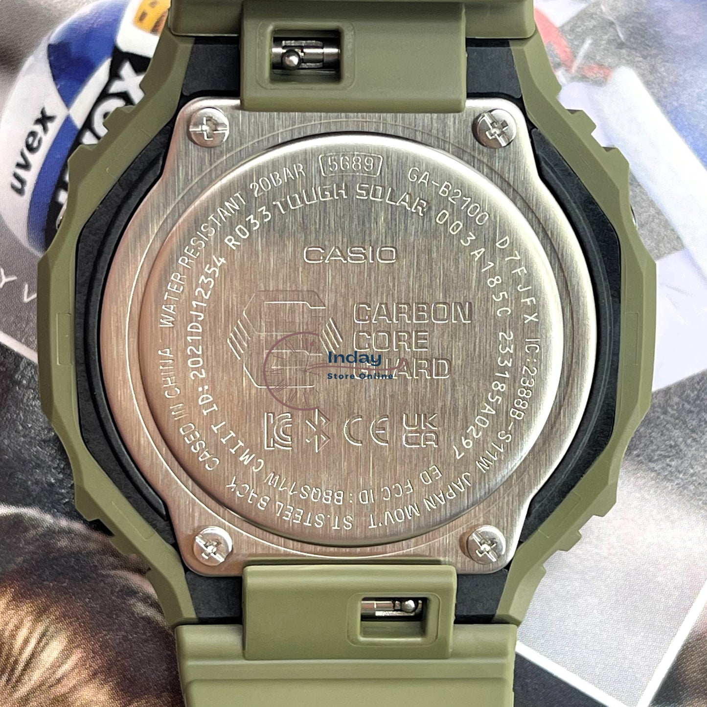 Casio G-Shock Men's Watch GA-B2100FC-3A Analog-Digital 2100 Series Shock Resistant Carbon Core Guard Structure Tough Solar (Solar powered)