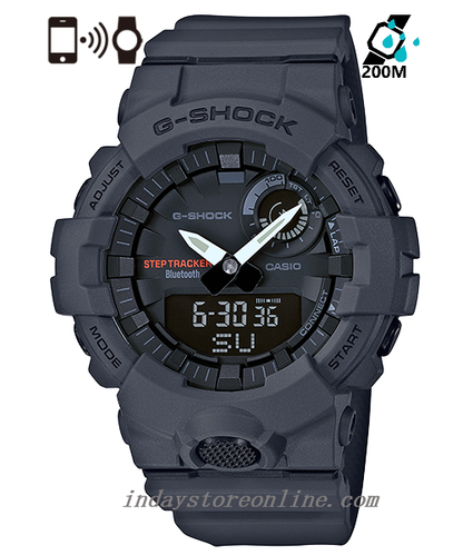 Casio G-Shock G-Squad Men's Watch GBA-800-8A Analog-Digital Mineral Glass Shock Resistant Mobile link (Wireless linking using Bluetooth®)