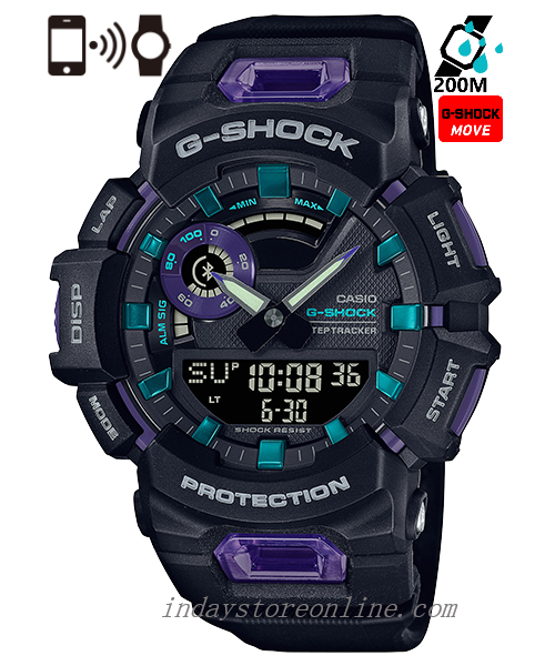 Casio G-Shock Men's Watch GBA-900-1A6 Analog-Digital G-Squad GBA-900 Series Shock Resistant Mobile link (Automatic connection, wireless linking using Bluetooth®) Mineral Glass