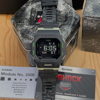 Casio G-Shock G-Squad Men's Watch GBD-200LM-1 GBD-200 Series Sports Watch Line With a Luminescent Camouflage Pattern Band