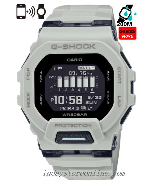 Casio G-Shock Men's Watch GBD-200UU-9 G-Squad GBD-200 Series Mobile link (Automatic connection, wireless linking using Bluetooth®)