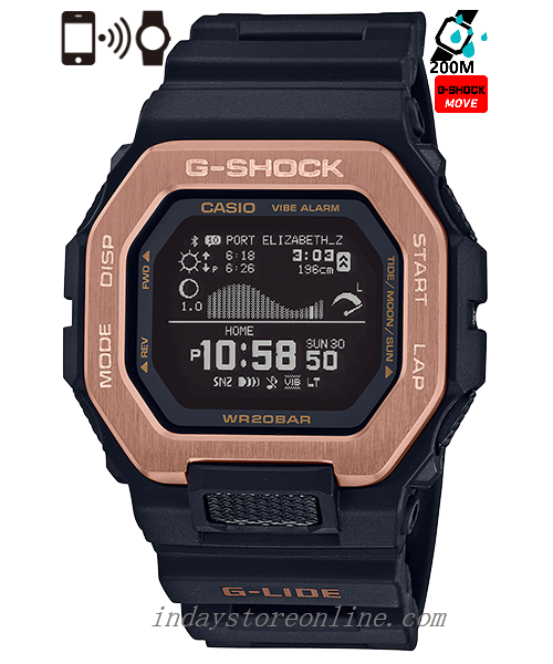 Casio G-Shock Men's Watch GBX-100NS-4 Digital G-LIDE GBX-100 Series Shock Resistant Mobile link (Wireless linking using Bluetooth®)