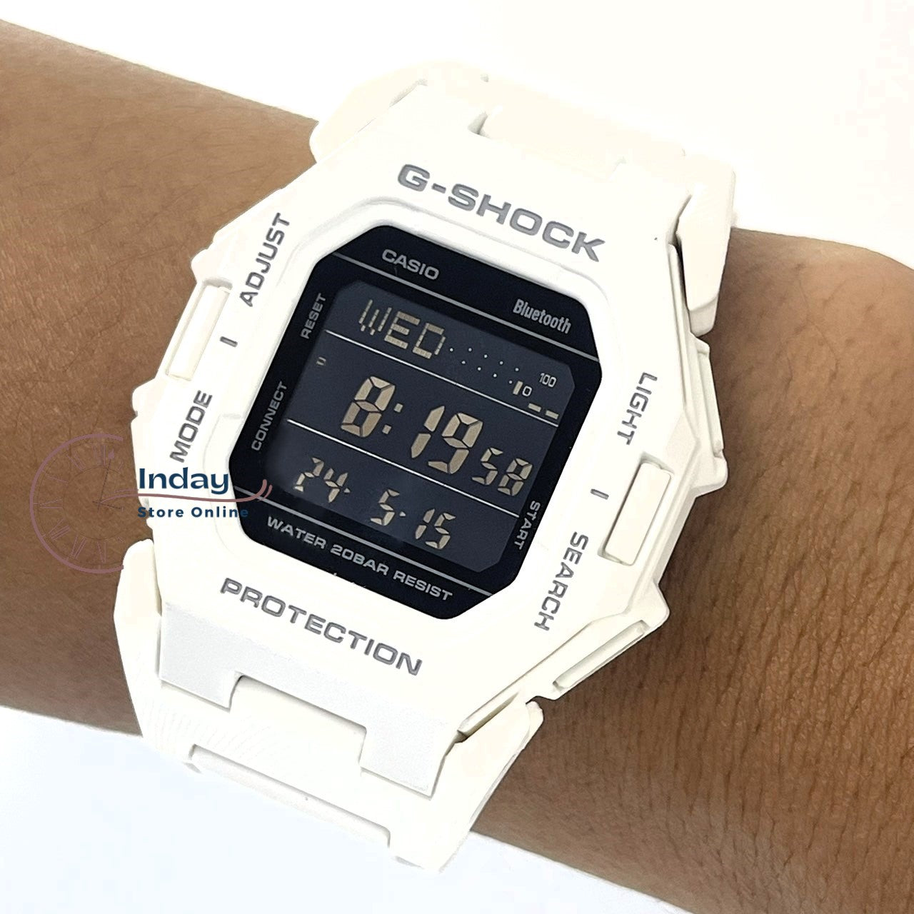 Casio G-Shock Men's Watch GD-B500-7 Resin Band Mineral Glass Shock Resistant Mobile link Bluetooth