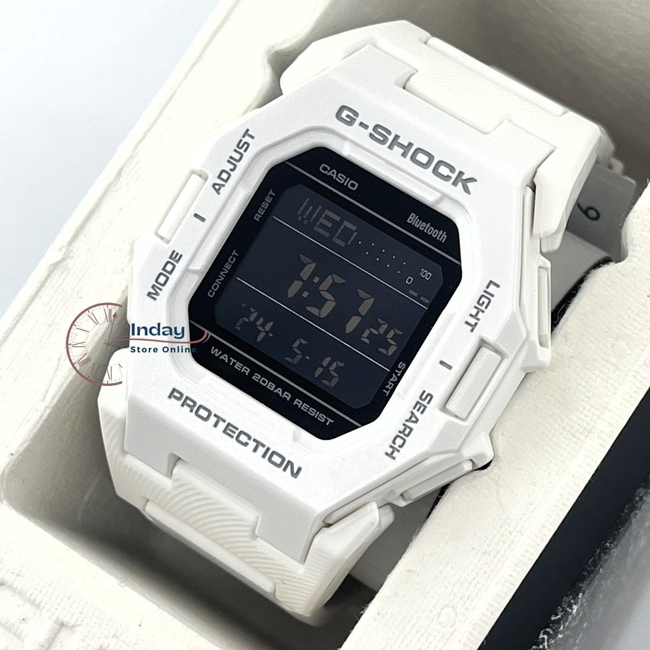 Casio G-Shock Men's Watch GD-B500-7 Resin Band Mineral Glass Shock Resistant Mobile link Bluetooth