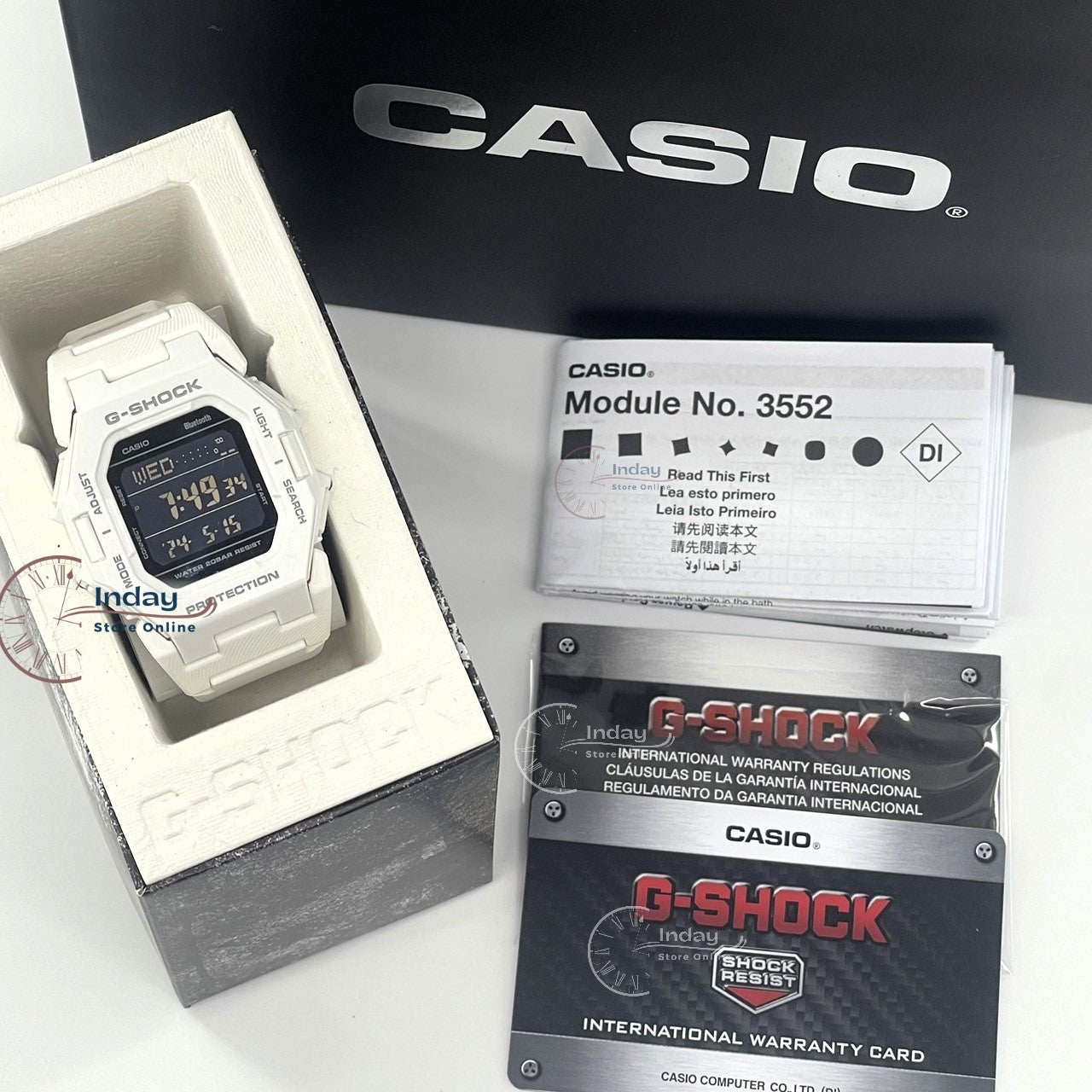 Casio G-Shock Men's Watch GD-B500-7 Resin Band Mineral Glass Shock Resistant Mobile link Bluetooth