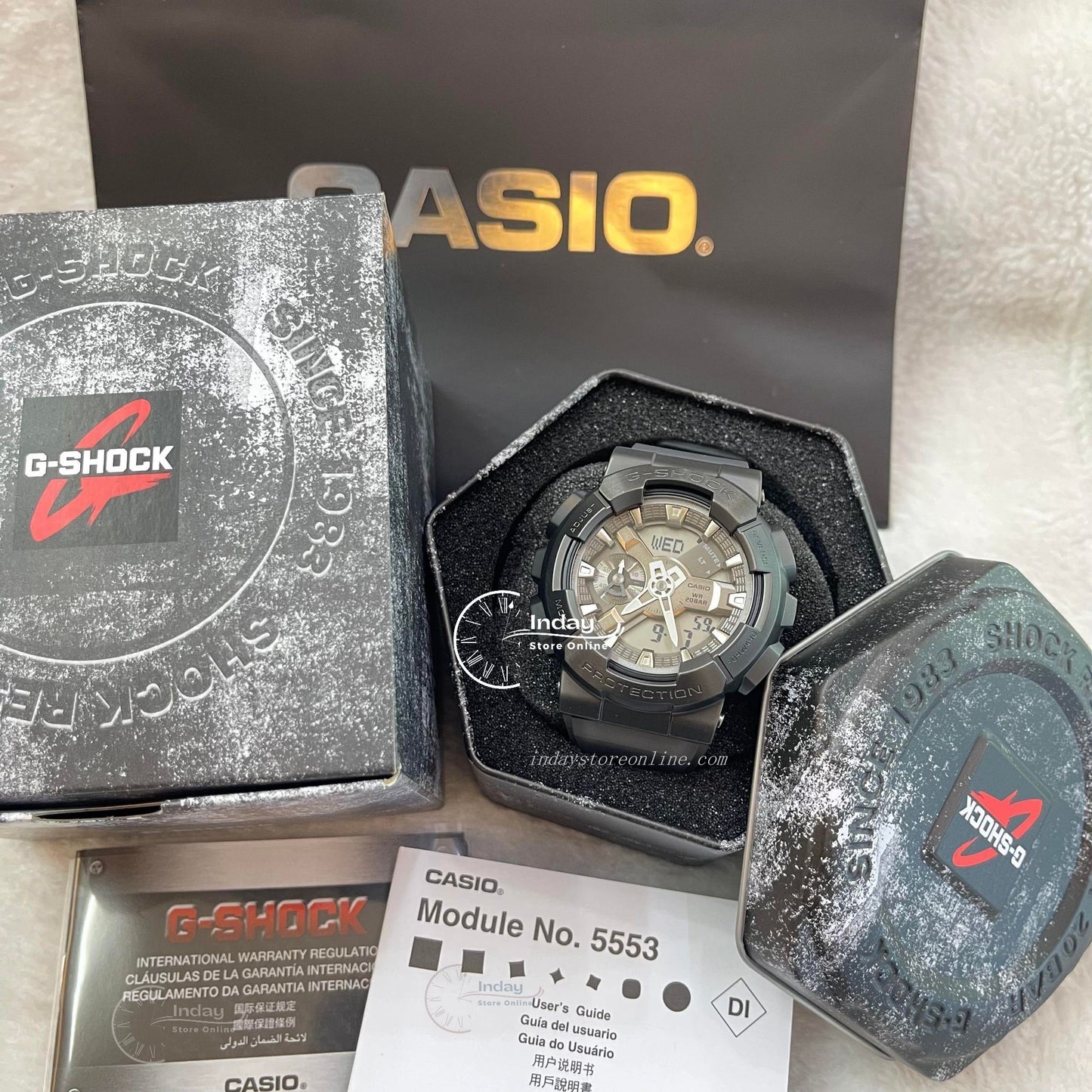 Casio G-Shock Men's Watch GM-110MF-1A Metal Covered Midnight Fog Series Sports Watch